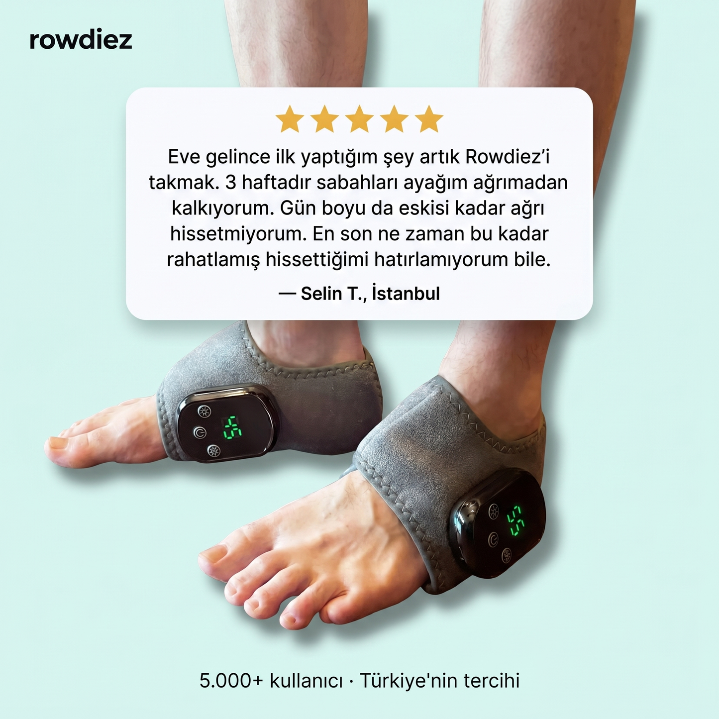 Rowdiez- 3 Fonksiyonlu Ayak Masaj Aleti