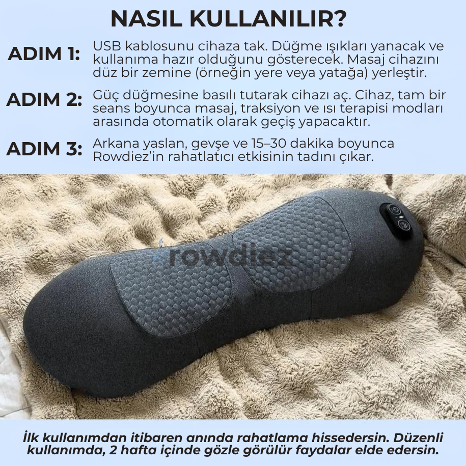 Rowdiez - Üç Fonksiyonlu Masaj Aleti