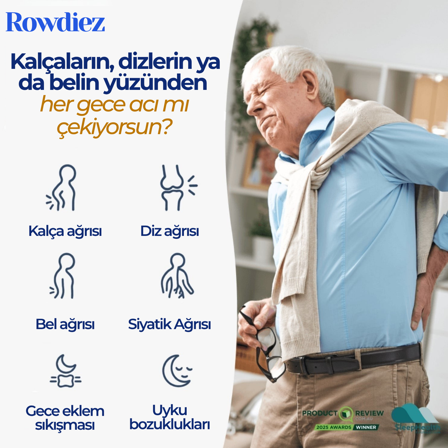 Rowdiez- Destekli Diz Yastığı
