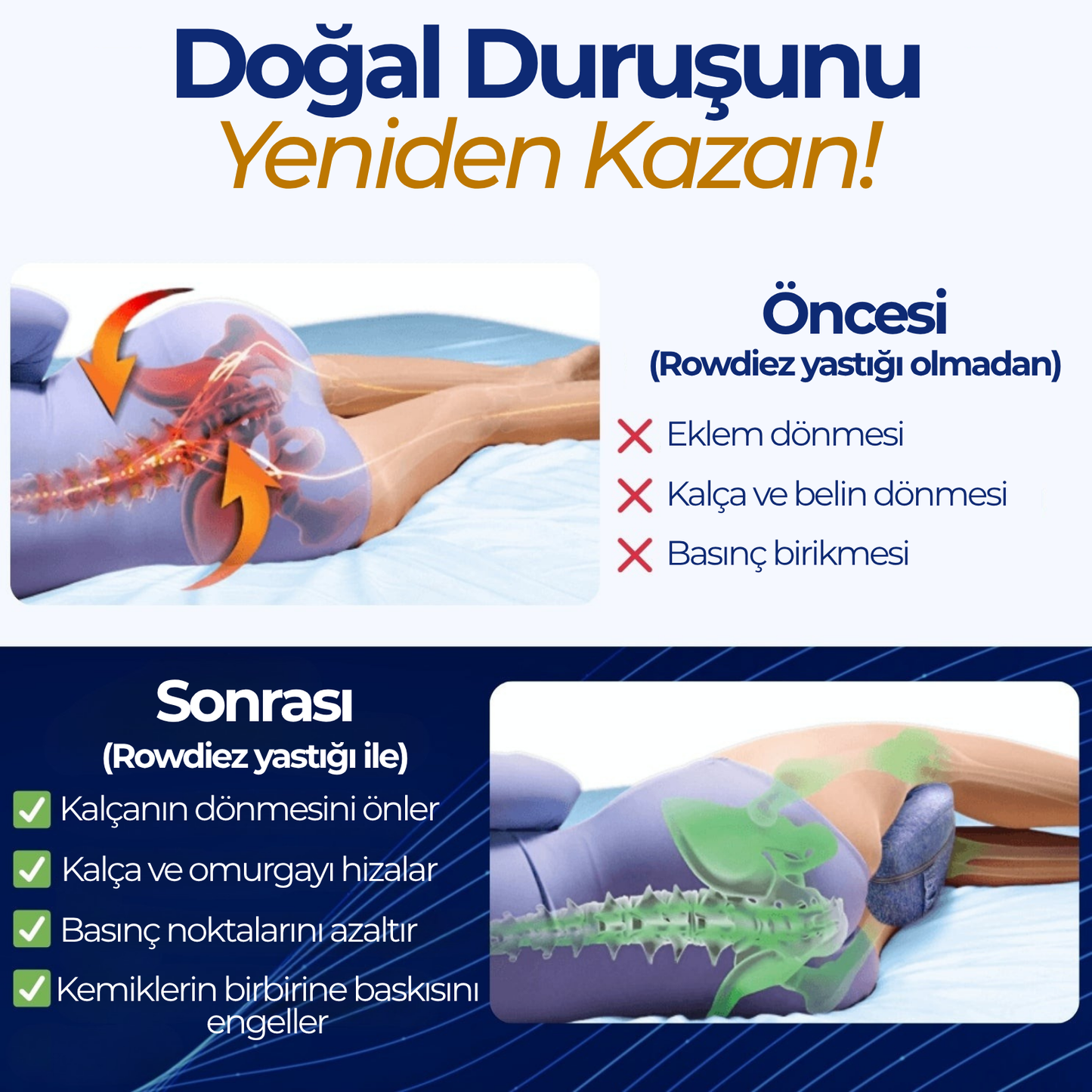 Rowdiez- Destekli Diz Yastığı